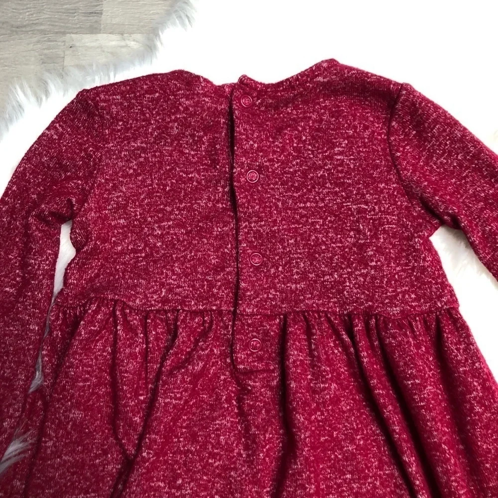 Carter’s Burgundy Cozy Viscose Long Sleeve Dress